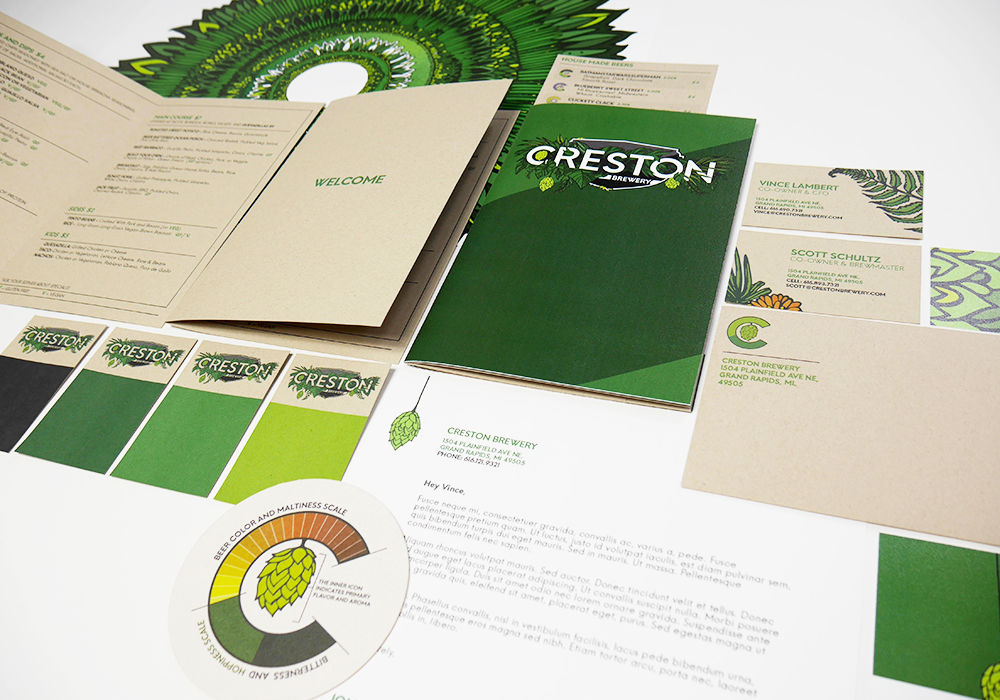 Creston Brewery Print Design 